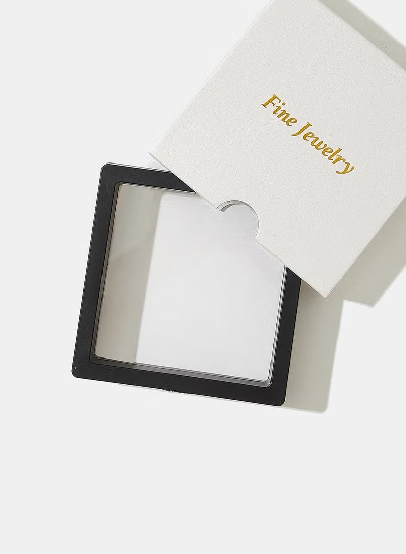 A full-body 925 silver double-layer two-layer chain with a word and round zircon pendant necklace gift box, fashionable and exquisite Valentine's Day Gift, temperament, versatile girl - Image 5